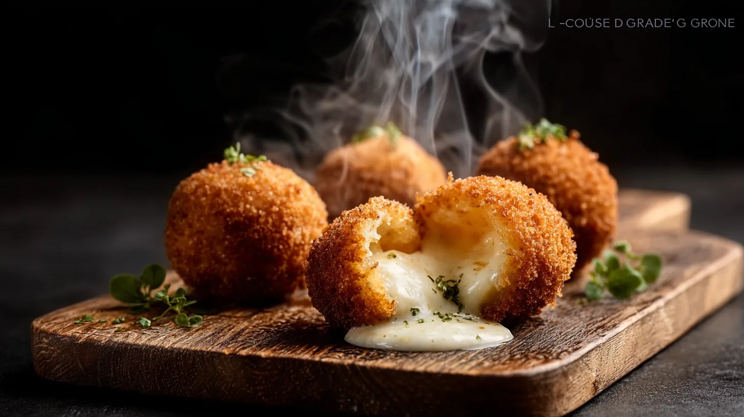 Croquettes fondantes au fromage à partager
