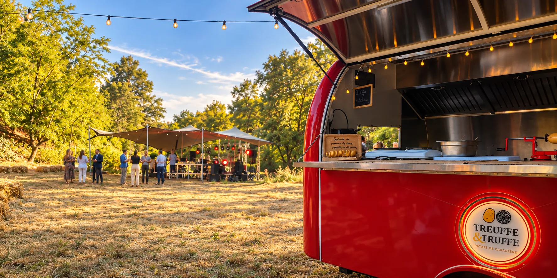 Foodtruck Treuffe & Truffe lors d’un afterwork en plein air
